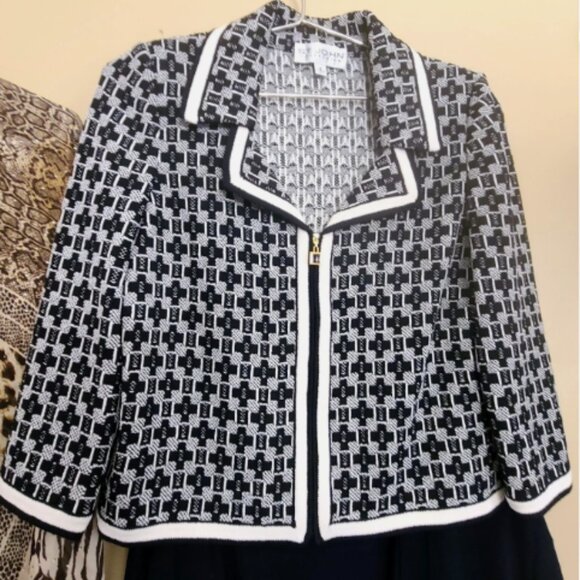 BUNDLE WOMENS ST JOHN JACKET JAEGER TOP CHECKED JESSICA MCCLINTOCK KIMOTO NEW 34 - Picture 3 of 8